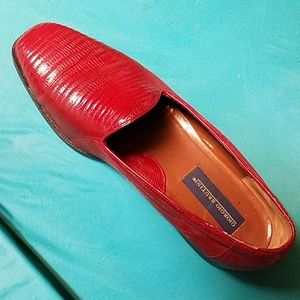 Men genuine lizard shoes size 11